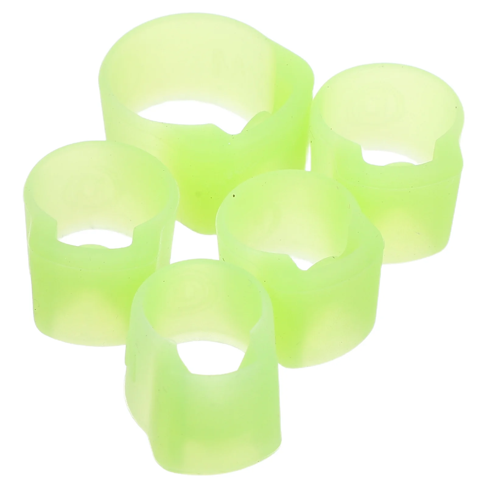 

5 Pcs Pipa Nail Set Covers Supplies Finger Board Silica Gel Silicone Protectors Child Sax Protective Ring