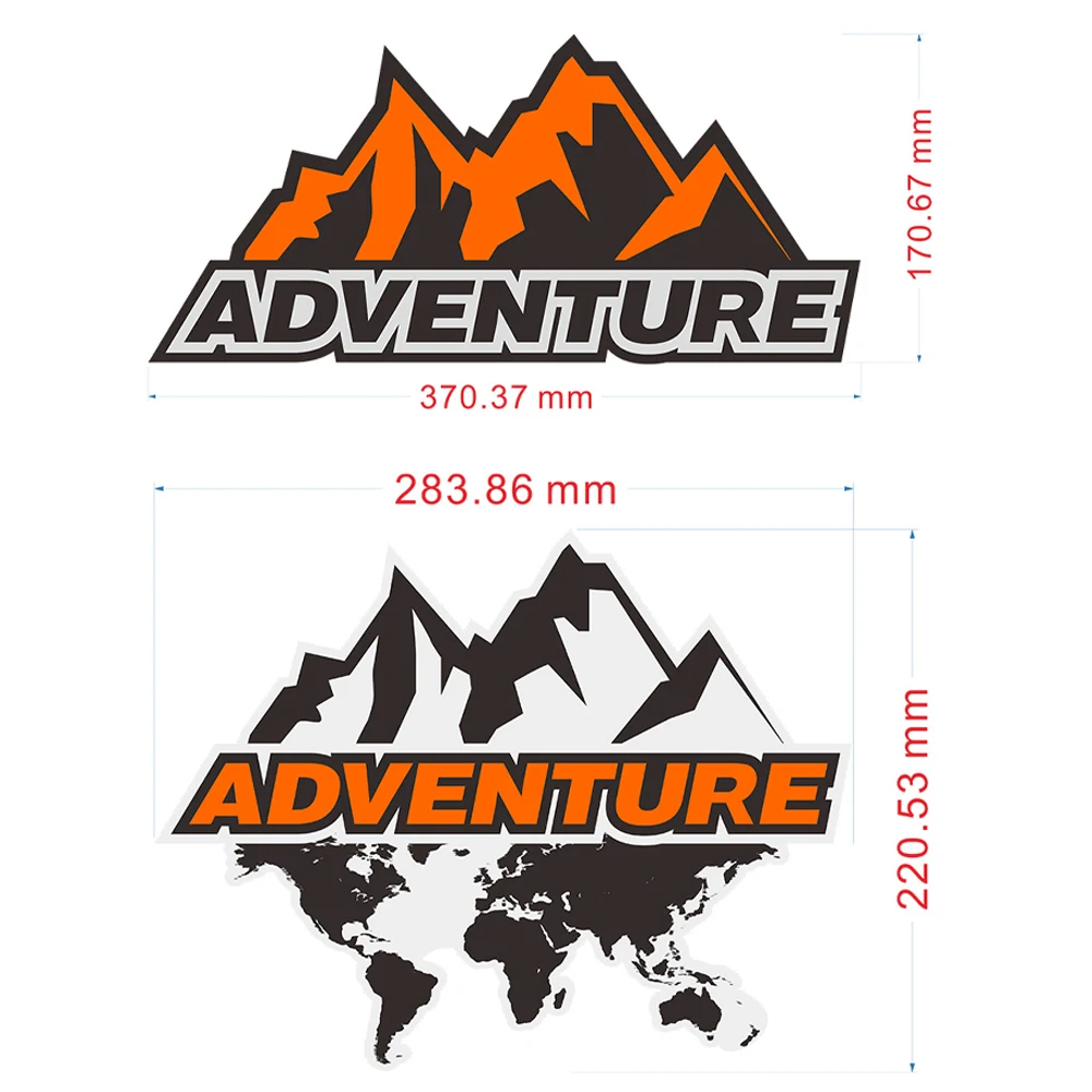 For 1290Super 1290 Super ADV Adventure Motorcycle Stickers Aluminum Decal Travelled Box Panniers Luggage Side Tail Top Cases