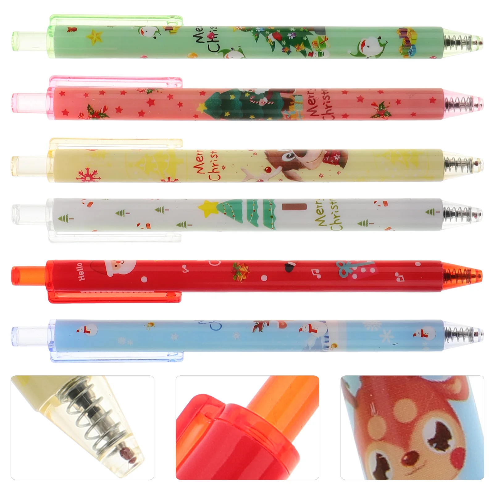 

24 Pcs Christmas Gel Pen Gifts Writing Prize Pens Adorable Ballpoint Girl Plastic Office Portable Universal