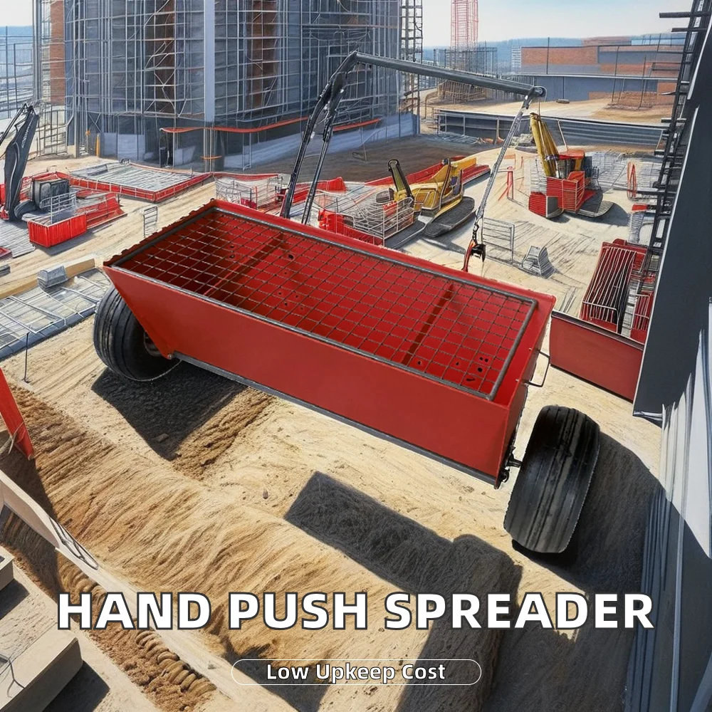 Pull type manual dry shaking material spreader Construction spreader