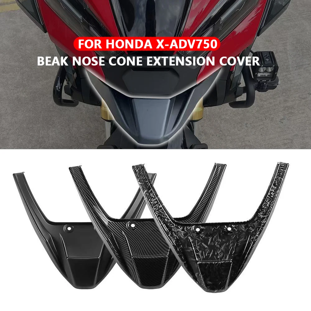 

For HONDA XADV750 Motorcycle Accessories Fairing Winglets Naked Front Spoiler Winglets Front Beak Nose Cone Extender 2021-2024