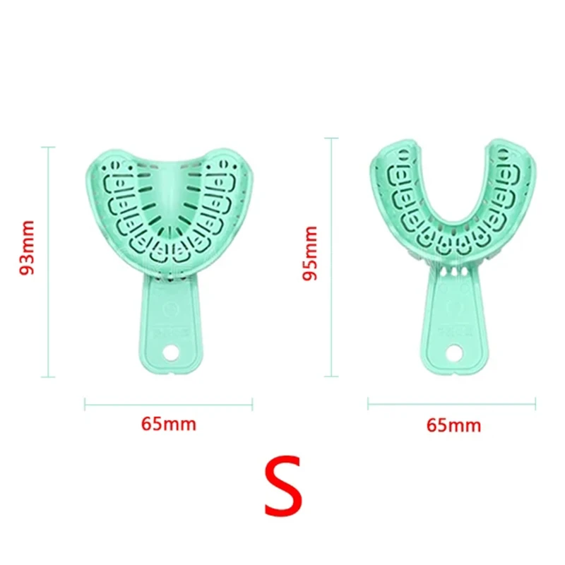 Moule Dentaire en Plastique pour Dentiste, Déflecteur Facile à Posséder, Bouche Complète, Vert, S/M/L