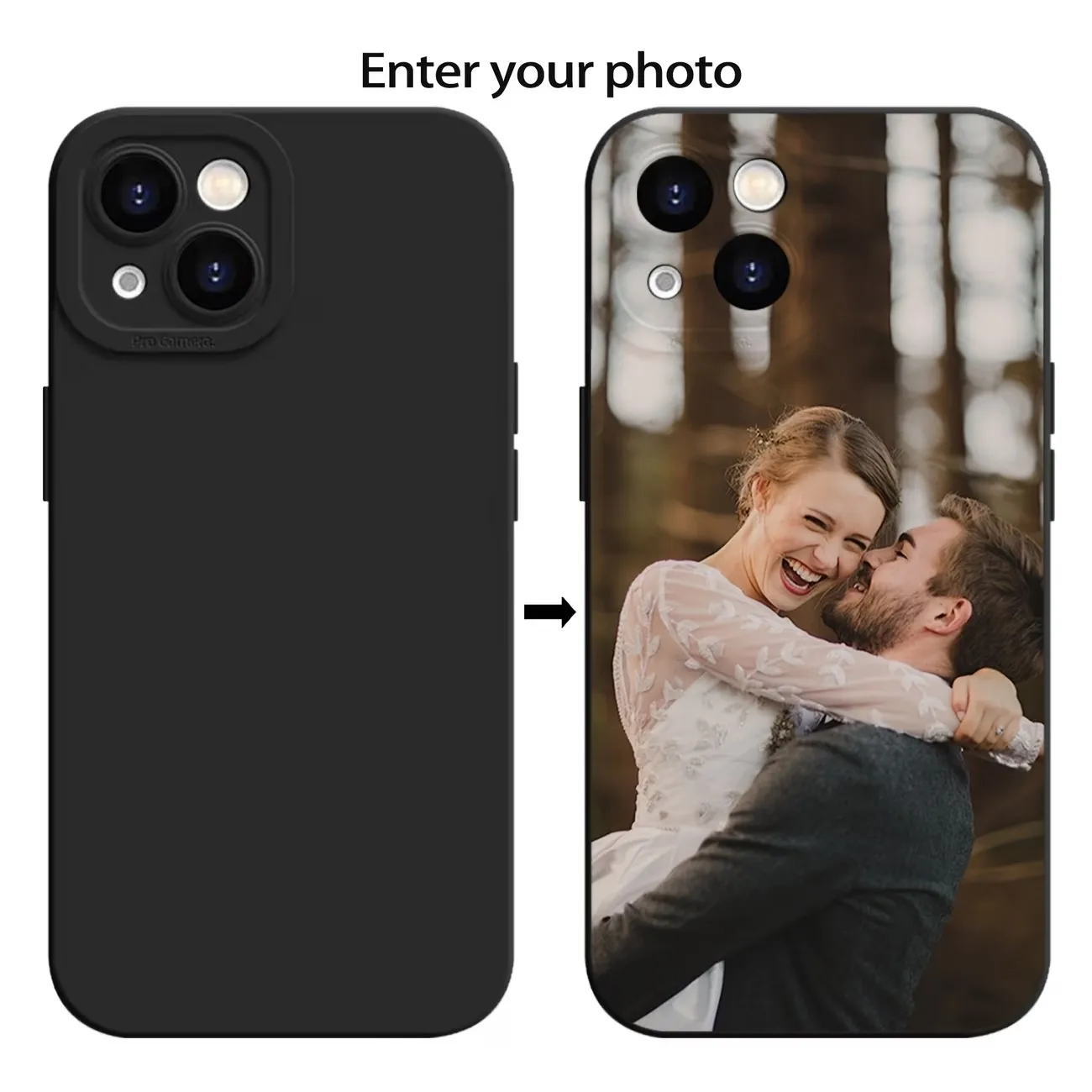 DIY Personalized Custom Case For iPhone 17 16 15 14 13 12 11 Pro Xs Max Mini X XR 6 6S 7 8 Plus 17e 16e Silicone Soft Back Cover view 3