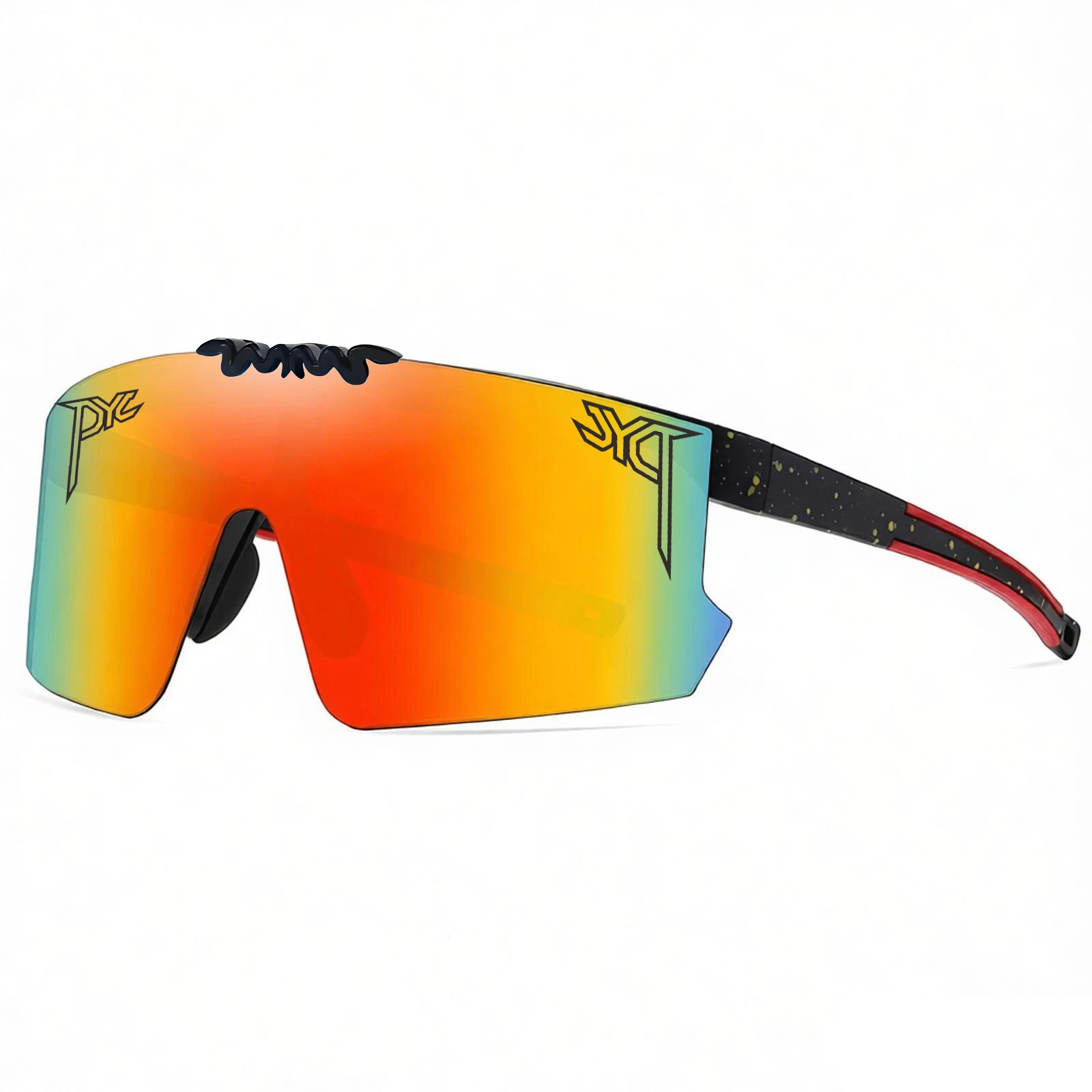 Flip-Up-Down-Brille für den Außenbereich, Radfahren, Baseball, Sonnenbrille, PITS OCTAL VIPERS TRABEC, für Herren und Damen, Sport-Sonnenbrille, Fahrradbrille