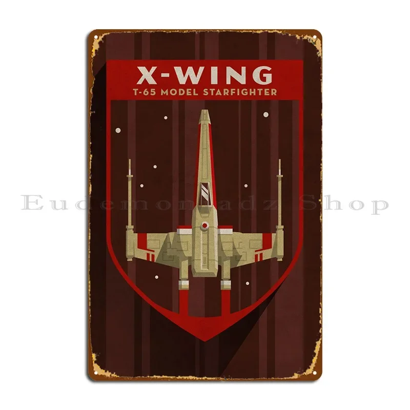 X-Wing Metal Sign Decoration Living Room Bar Design Party Tin Sign Poster