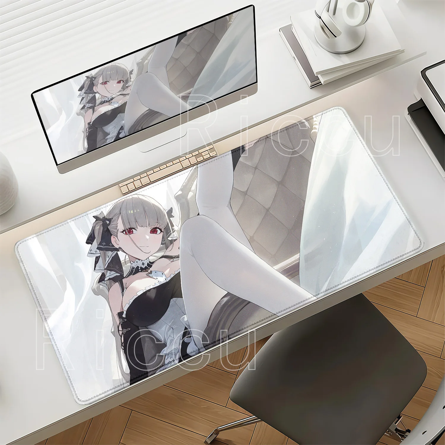 Azur Lane HMS Formidable Anime Girl Mouse Pad HD Printing Gaming Large Office Accessories Mousepad Rubber Non-slip Base Desk Mat