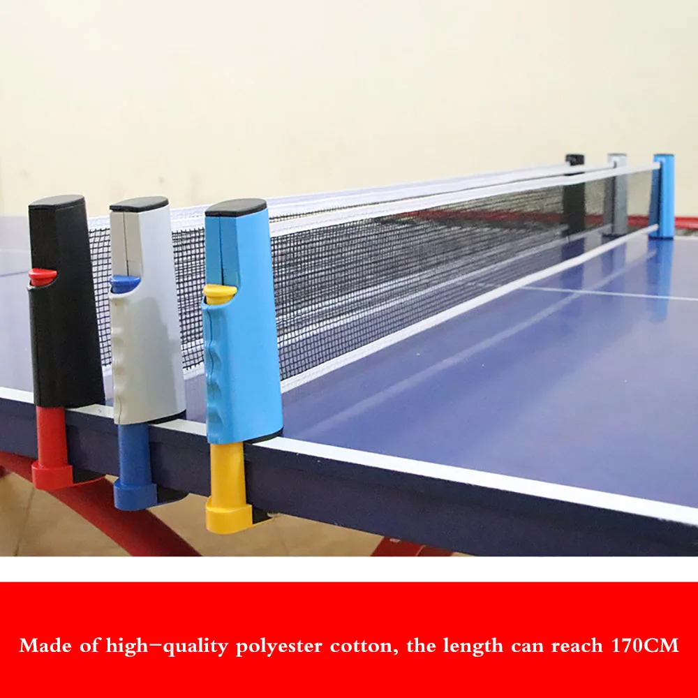 Portable Table Tennis Nets Ping Pong Net Rack Retractable Table Tennis Net Rack Anywhere Home Gyms Exercise Equipments