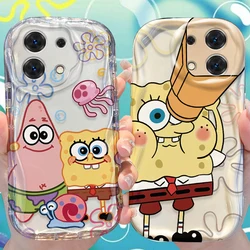 Lovely S-SpongeBobs Case for Xiaomi Redmi Note 13 12 11 Pro Plus 4G 5G 13C 12C Turbo 12S 11S 10 9 11A 9C Silicone Cover Funda