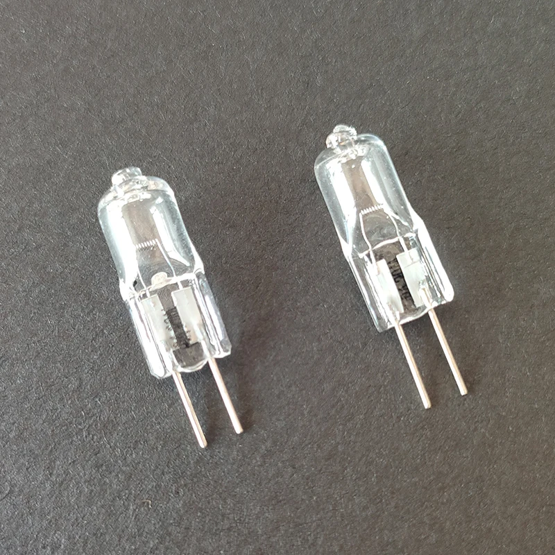 2PCS 5PCS G4 Halogen Lamp Bulb Beads 6V 5W 10W 15W 20W 25W 30W Microscope Optical Instrument Halogen Bulb Flashlight