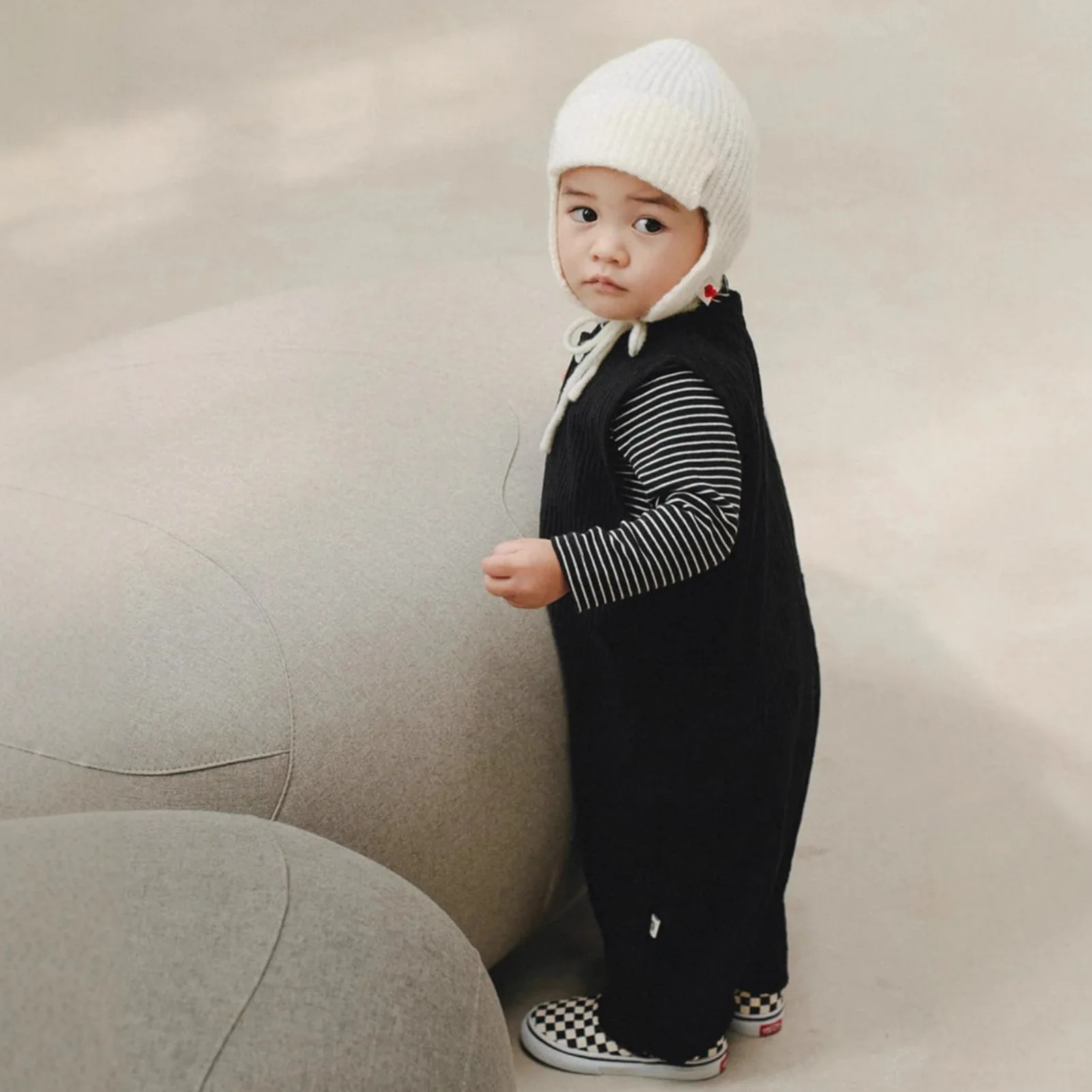 2025 Winter New Baby Sleeveless Warm Romper Cute Toddler Casual Jumpsuit Infant Girl Fleece Overalls Children Clothes