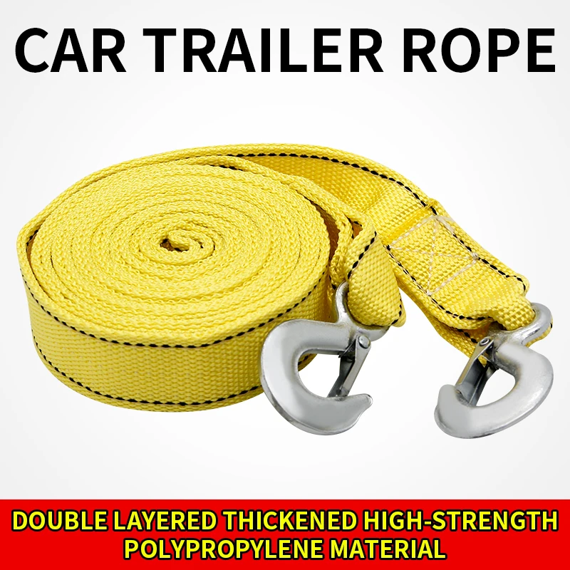 Thickened Car Trailer Rope Off-Road Vehicle Truck Towing Rope Towing Rope Towing Rope With Rescue Special Rope Towing Hook