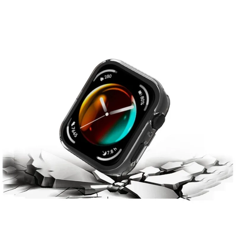 Funda de vidrio templado Scrub para Huawei Watch Fit 3, correa de reloj inteligente, cubierta protectora, parachoques, Protector de pantalla, marco de carcasa