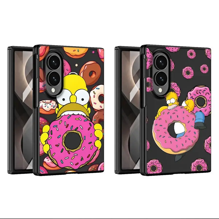 Phone Shell Case for Samsung Galaxy ZFold Wide Z Fold8 Wide ZFold8 Z Fold 8 Cartoon The S-simpsons