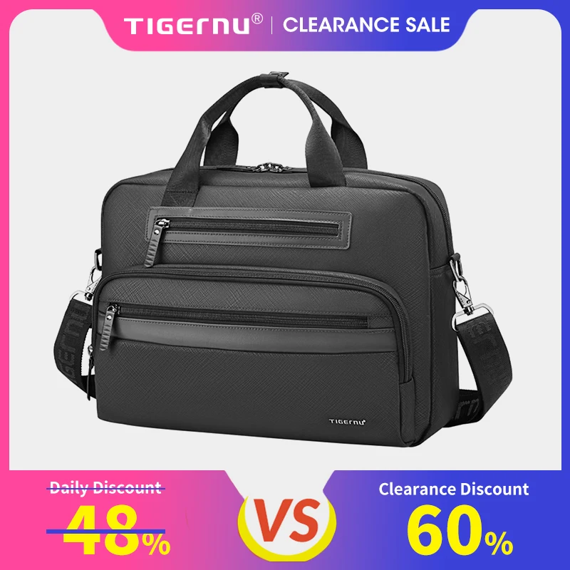 Lifetime Warranty Waterproof Briefcase Men Laptop Handbag 12-14inch Casual Vintage Briefcase Laptop Handbag Bags Connect Series