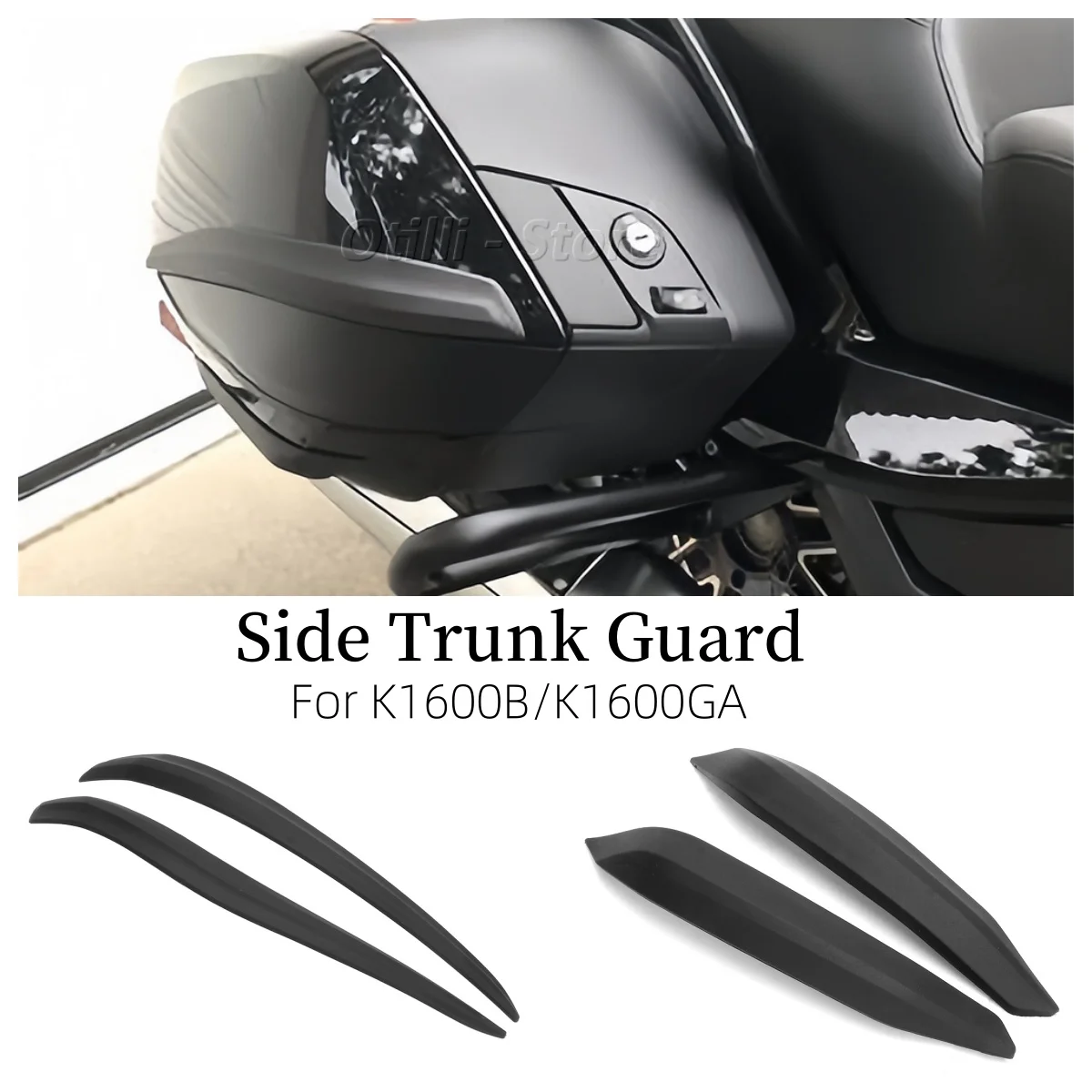 

Motorcycle Side Trunk Panel Case Protector Anti-collision Strip Guard Fairing Cover For BMW K1600B K1600 B 2017-2024 K1600GA