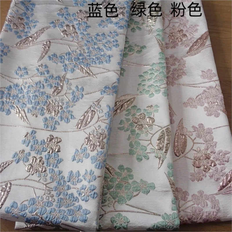 

Gold thread jacquard order product Three-dimensional dress fabric