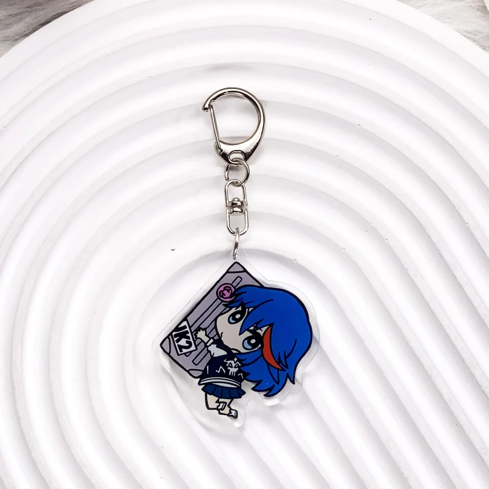 شخصيات أنيمي اقتل لا كيل الاكريليك سلسلة مفاتيح السيارة اكسسوارات حقيبة سحر الإبداعية على ظهره قلادة كيرينغ هدايا للأصدقاء
