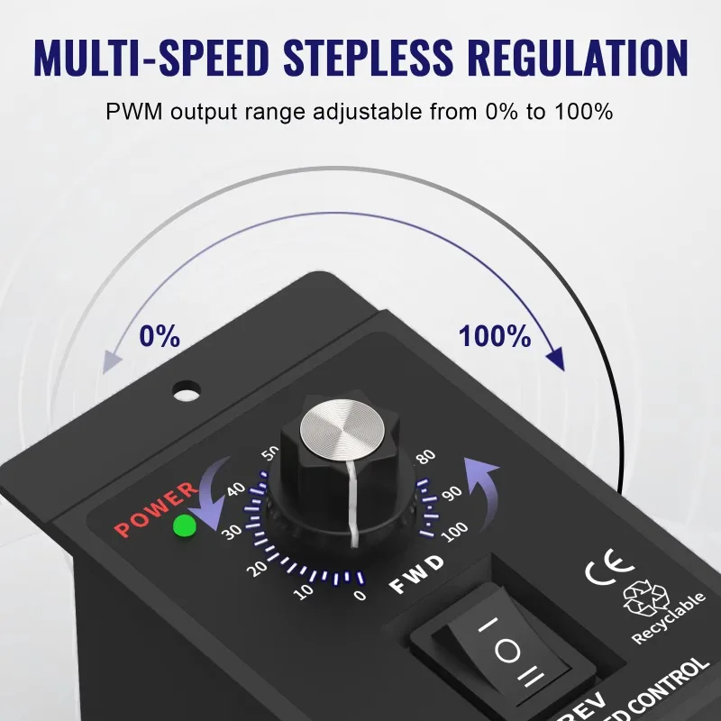 

DC 12-60V 20A Speed Controller PWM Brushed Motor Speed Controller DC Motor Speed Controller Suitable for DC Brushed Motor