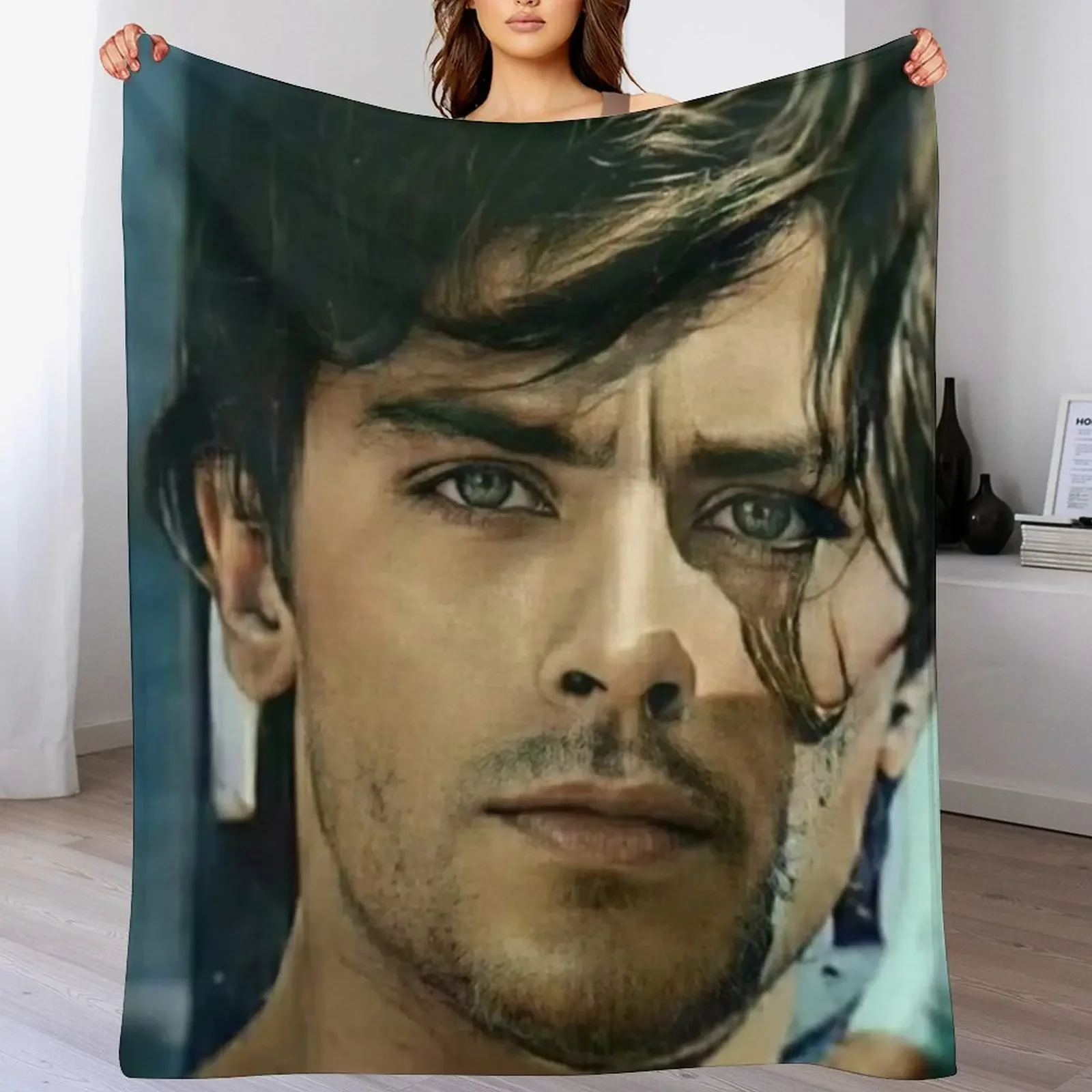 

alain delon Throw Blanket Soft Home Decor Blanket for Couch Bedroom