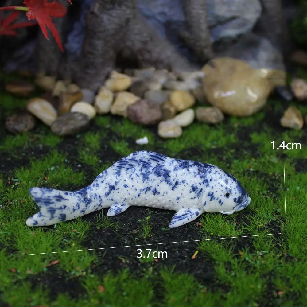 

Party Supplies Cartoon Mini Koi Fish Ornament Resin Crafts Simulation Carp Figurines DIY Cute Small Fish Statue Aquarium