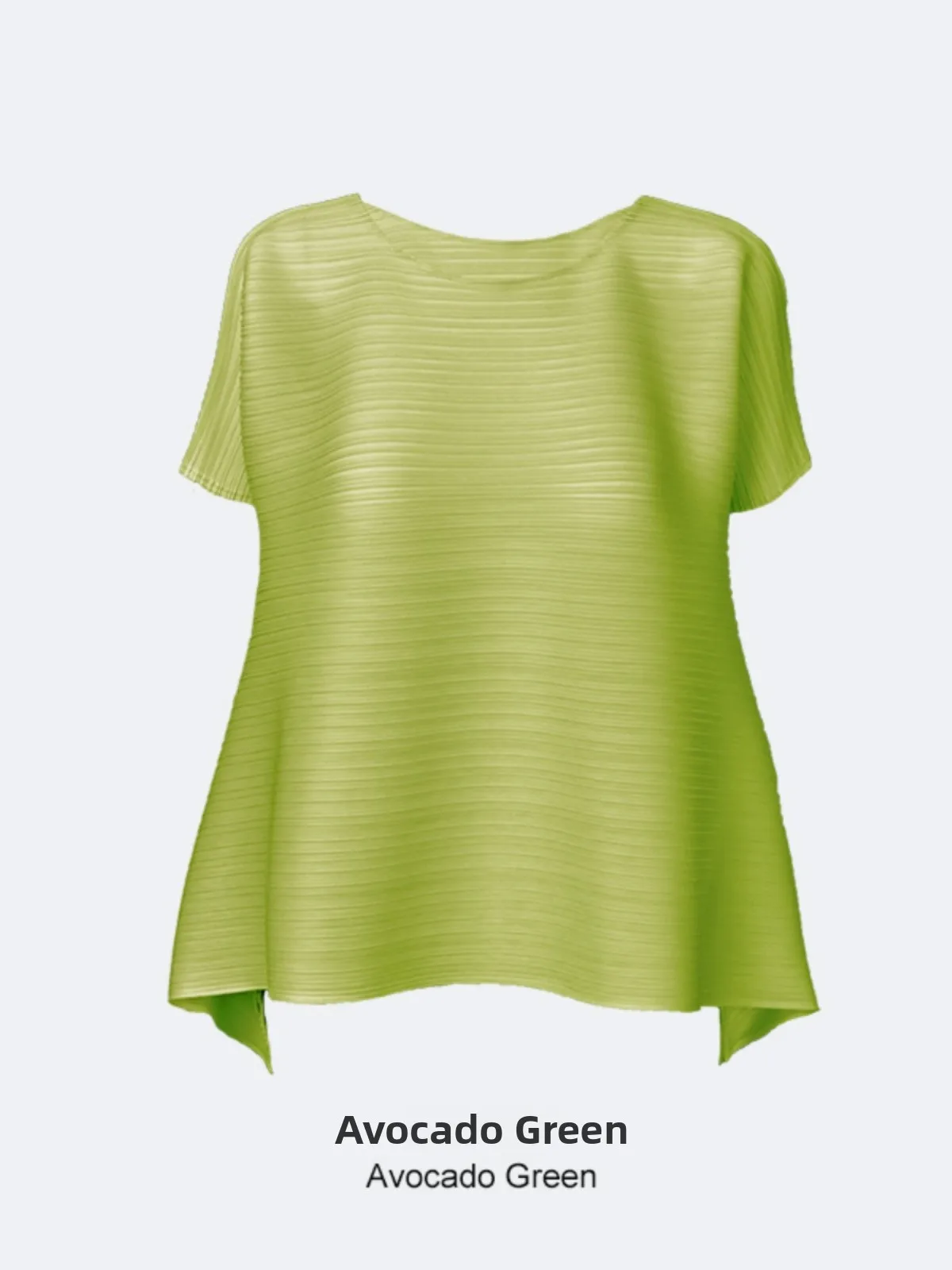 تي شيرت نسائي صيفي مريح بتصميم غير متماثل وأكمام قصيرة مرنة وياقة مستديرة وطول عادي مصنوع من البوليستر