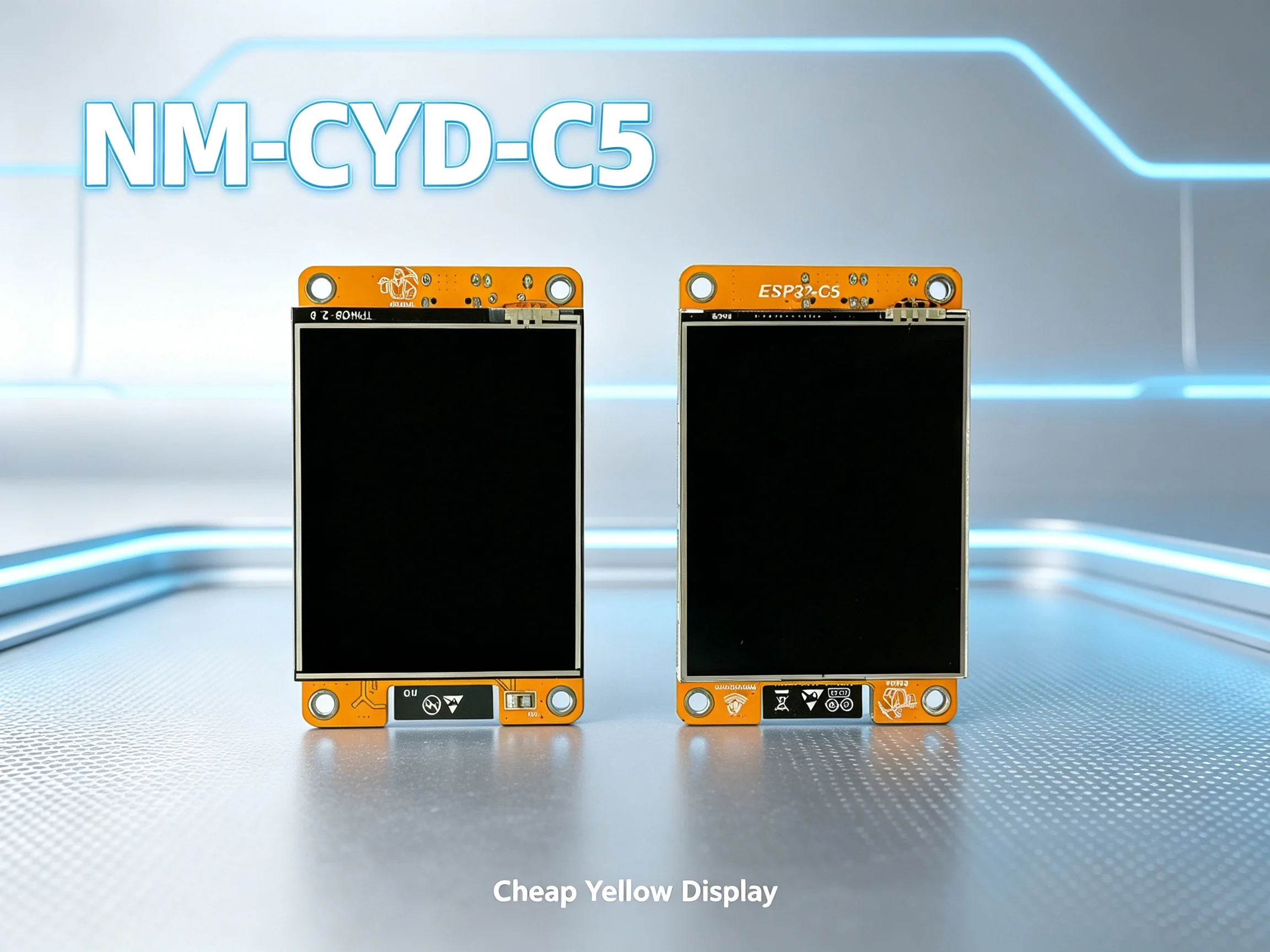 CYD-C5 New Cheap Yellow Display with 2.8″ TFT LCD Touchscreen with ESP32-C5 Support NM-RF-HAT Dual Band WiFi IoT Mainboard