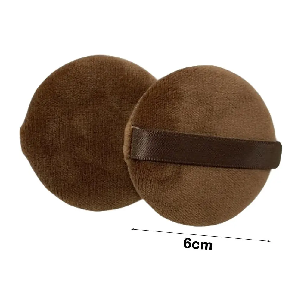 5 pçs coração/em forma redonda lavável setor almofadas de dedo reutilizáveis multicores almofada de ar em pó puff veludo molhado seco usado