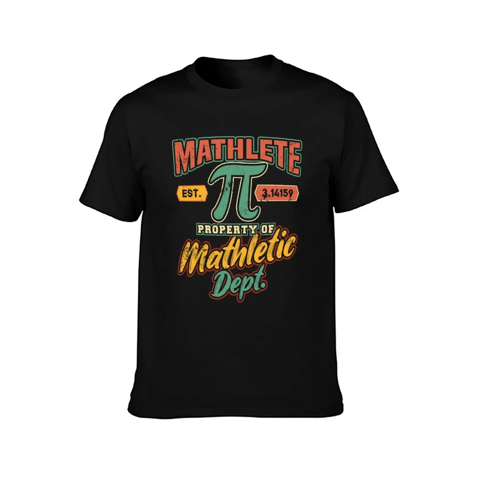 Mathlete Mathletic Department Math PI T-Shirt Anti-Fade Casual Tee Shirt T-Shirt