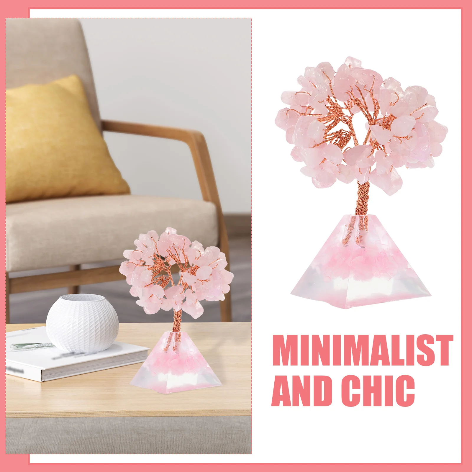 

Crystal Tree Ornament Fine Workmanship Creative Design for Living Room Dining Table Centerpiece Decorative Art Piece