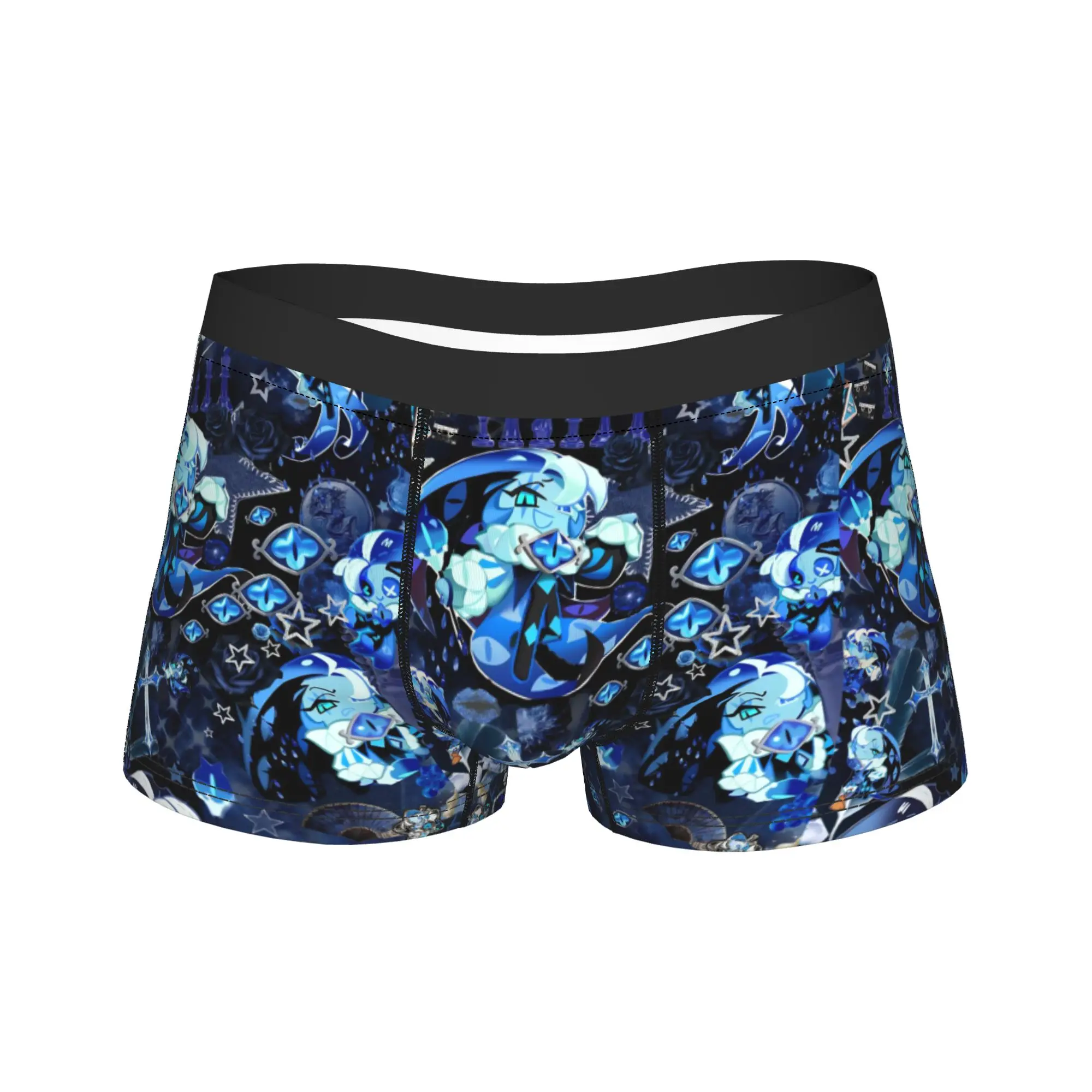 Anime Shadow Milk Cookie Run Kingdom Men Underwear CRK Cartoon Game Boxer Briefs Shorts Panties Underpants for Male Plus Size