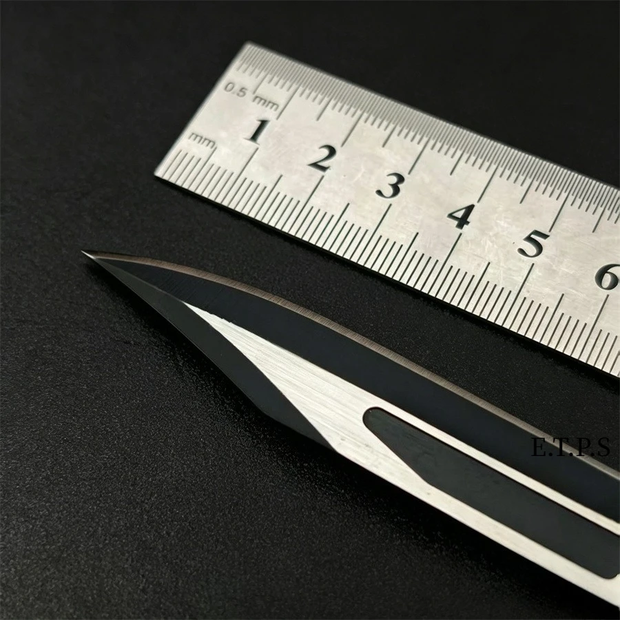 Micro Black UT Utility Knives 440C Blade Outdoor Camping Fishing Cutter Portable with Pocket Clip EDC Multitool Men's Gift