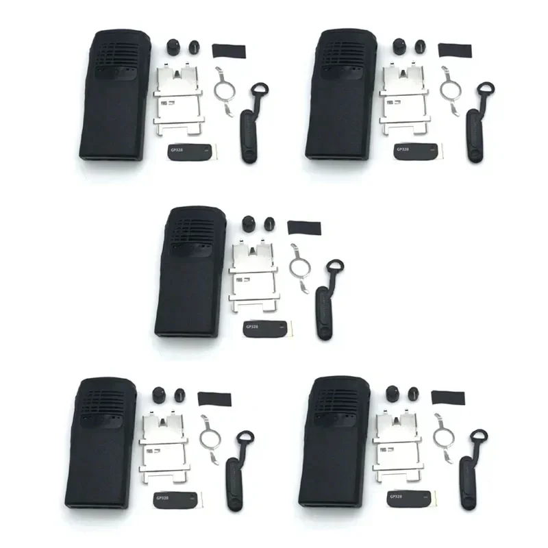 

Lot 5 Set Front Cover Case Housing Shell with Knobs for Motorola GP328 GP340 MTX900 PRO5150 PRO5350 PTX700 HT750 Walkie Talkie