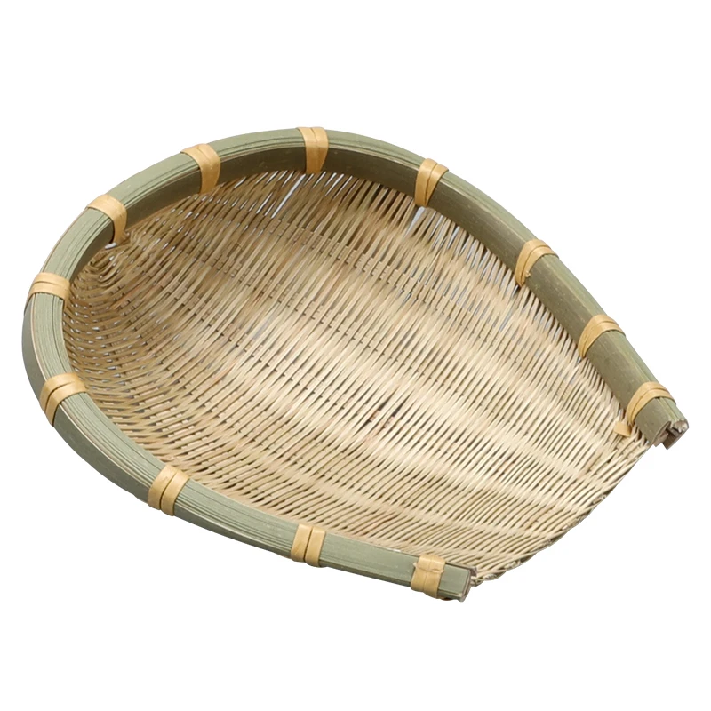 Bamboo Woven Storage Basket, Dust Pan, Dstpan, Rice Washing and Draining, Hot Pot