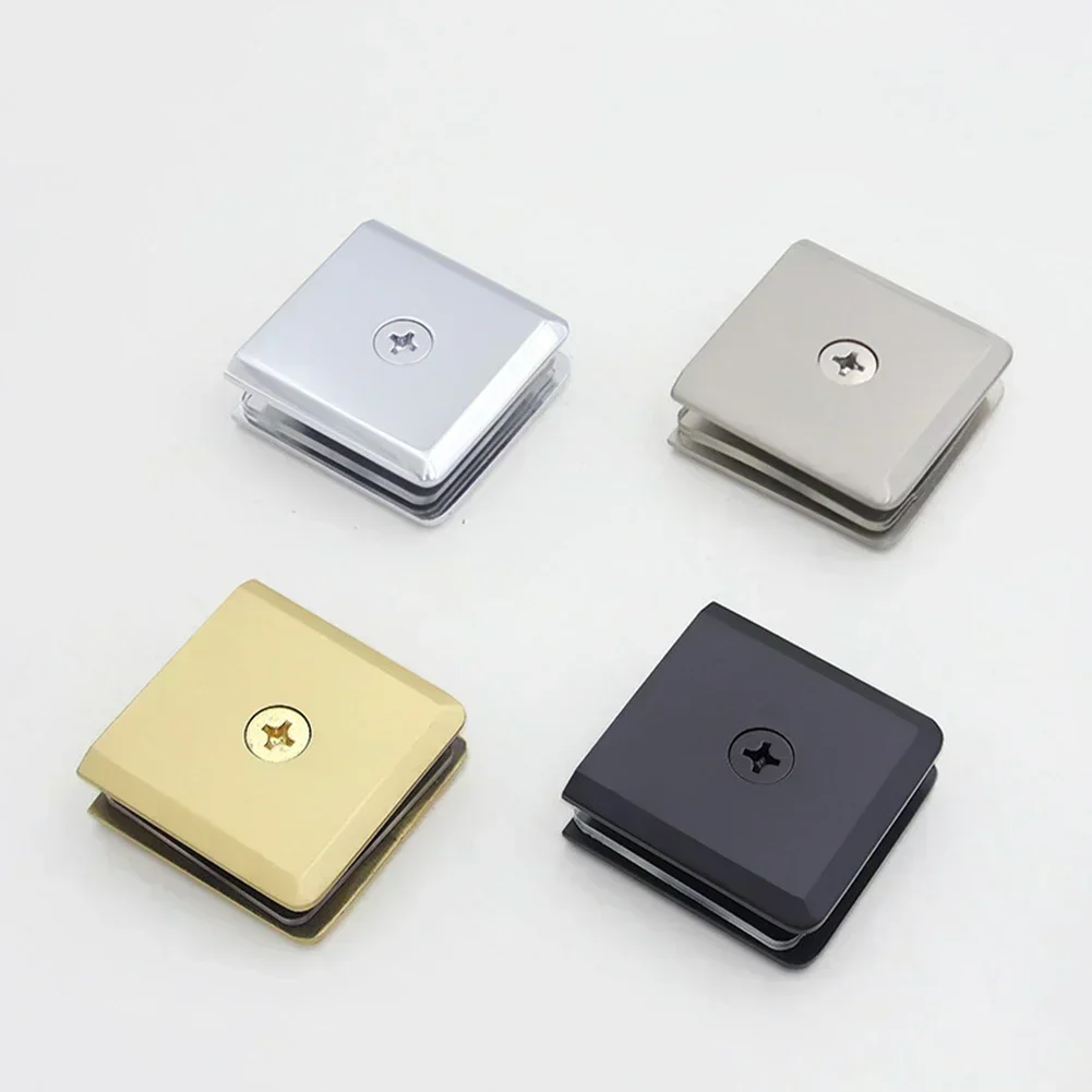 浴室ガラス取り付け真鍮製ガラスクランプ浴室金具50*50mmクイック取り付けスタイリッシュガラス金具