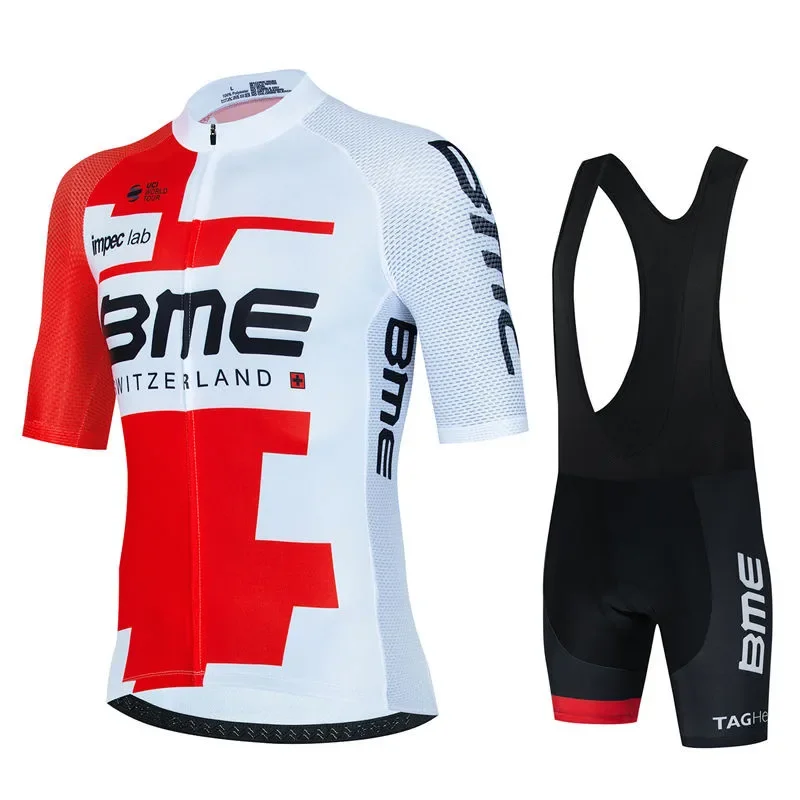 Bmcing Summer Pro Team Cycling Jersey Set Ciclismo Clothing MTB Bike Clothes Uniform Maillot Ropa Ciclismo Bicycle Suit Hombre