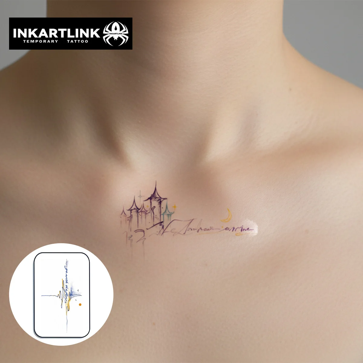 

INKARTLINK временные татуировки наклейки водостойкая цветная печать художественная живопись временные татуировки товары для вечеринок DIY наклейки