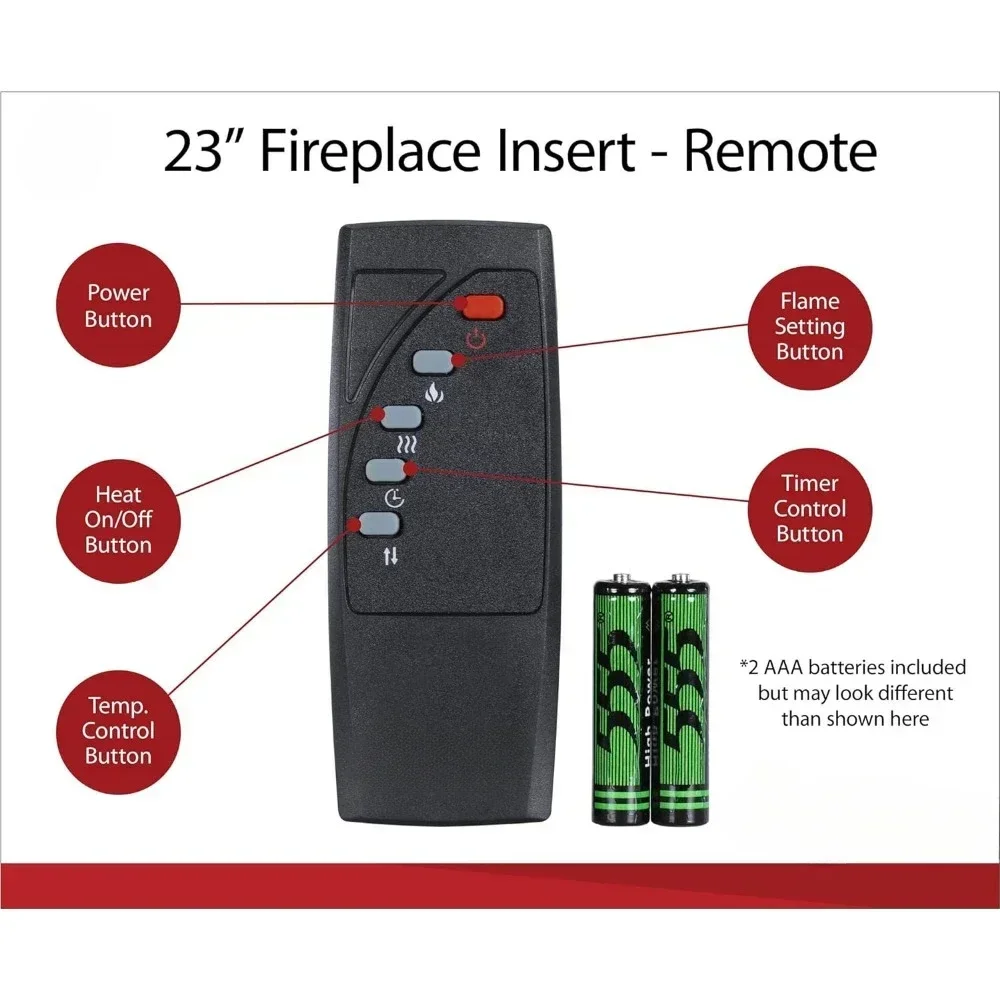 Consola de TV con chimenea eléctrica para televisores de hasta 60", pino marfil, estante superior abierto y 2 gabinetes laterales con tecnología LED duradera