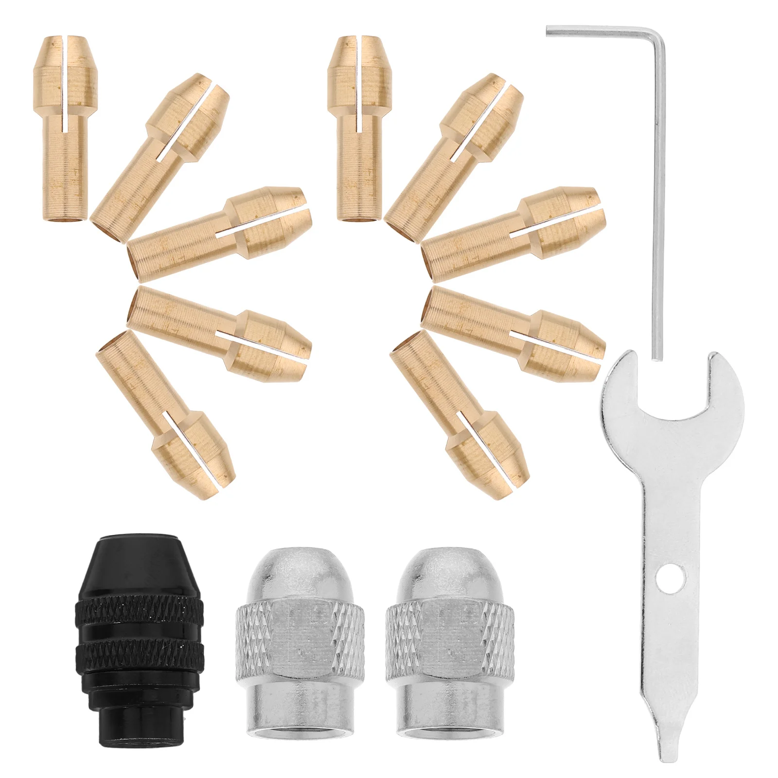 

1Set Rotary Tool Collet Chuck Holder Electric Drill Supply for Small Copper Chuck Power Drill Parts Quick Reducer Adapter