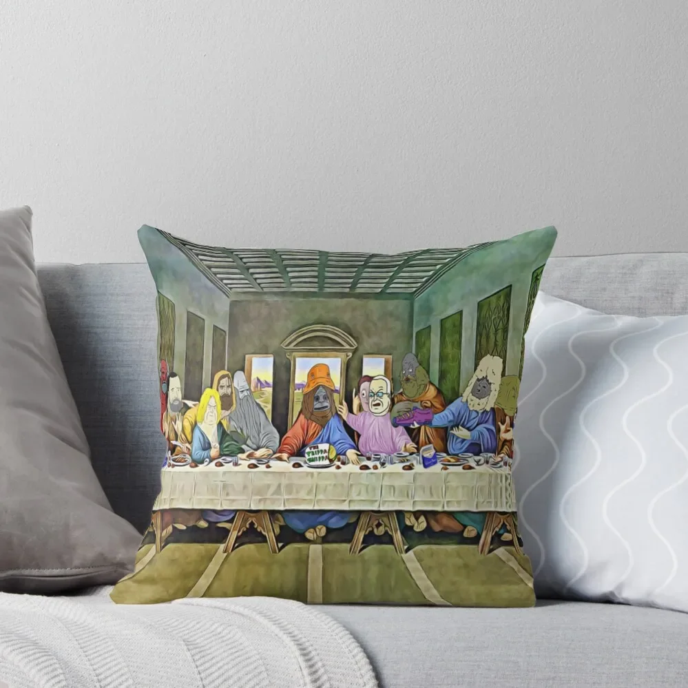 Last Supper of Browntown 2 Mike Nolan Big Lez Show Throw Pillow Pillow Cases Pillow Case Christmas