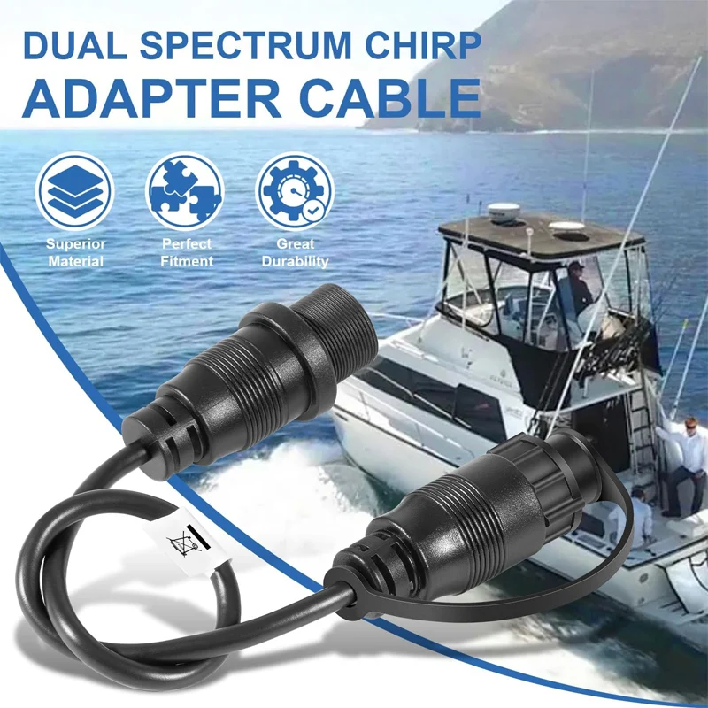 Replacement for 1852079 DSC (Dual Spectrum Chirp) Adapter Cable/MKR-DSC-16 Lowrance 9-PIN Adapter Cable for 2D Sonar only