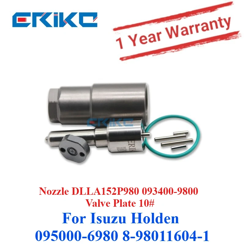

Форсунка DLLA152P980 093400-9800, клапанная плита 10 # Ремкомплекты дизельных форсунок для Isuzu Holden 095000-6980 8-98011604-1