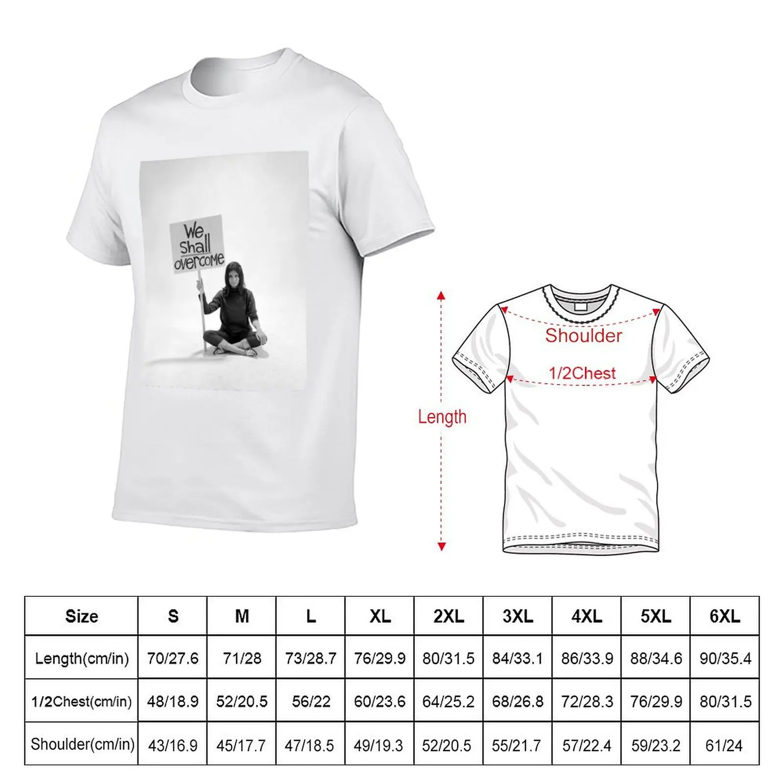 Gloria Steinem We Shall Overcome T-Shirt man t shirts for men casual man t shirts graphic T-Shirt