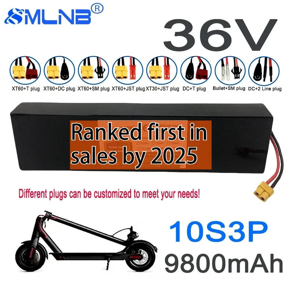 

High-power Kugoo 36V 10S3P S2/S3/S4 9800mAh 18650 battery pack electric scooter with BMS board battery pack