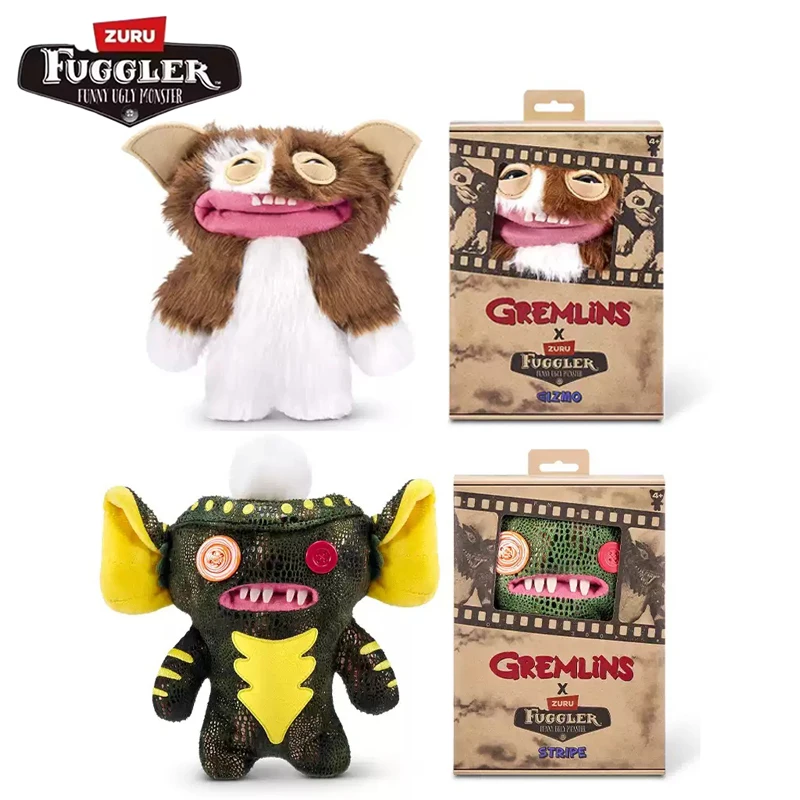 

Fuggler Gremlins, мягкая плюшевая кукла, штуковина в полоску, фильм, милые зубы, игрушка-монстр, забавный друг, подарки на день рождения, Рождество