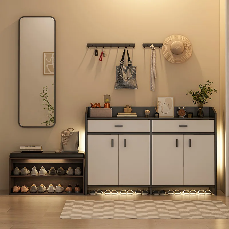 Home Entrance Shoe Cabinet Home Entrance Simple Balcony Large Capacity Storage Cabinet Economical Small Apartment Shoe Rack