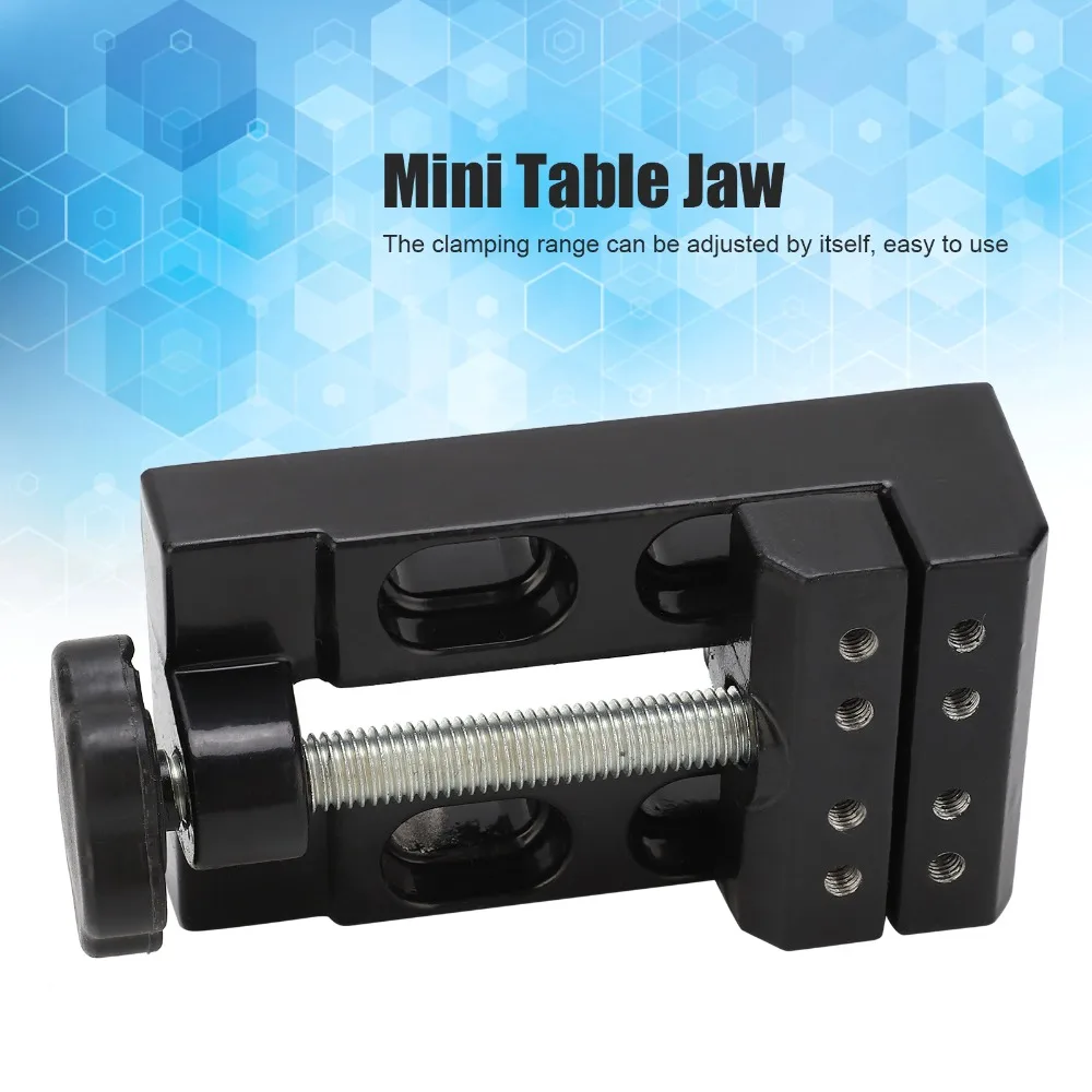 Watch Opener Back Mini Bench Vise 0-2.2 Inch Clamping Range Adjustable Mini Flat Clamp Table Bench Vice Craft Carving Tool