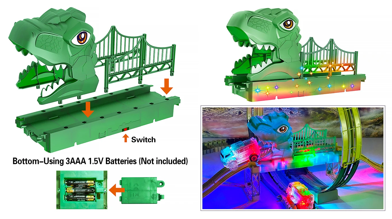 Magische Kletterbahn für Kinder, Technik-Auto, Lernspielzeug, Zugset, Geburtstagsgeschenk für Kinder – Detail 14