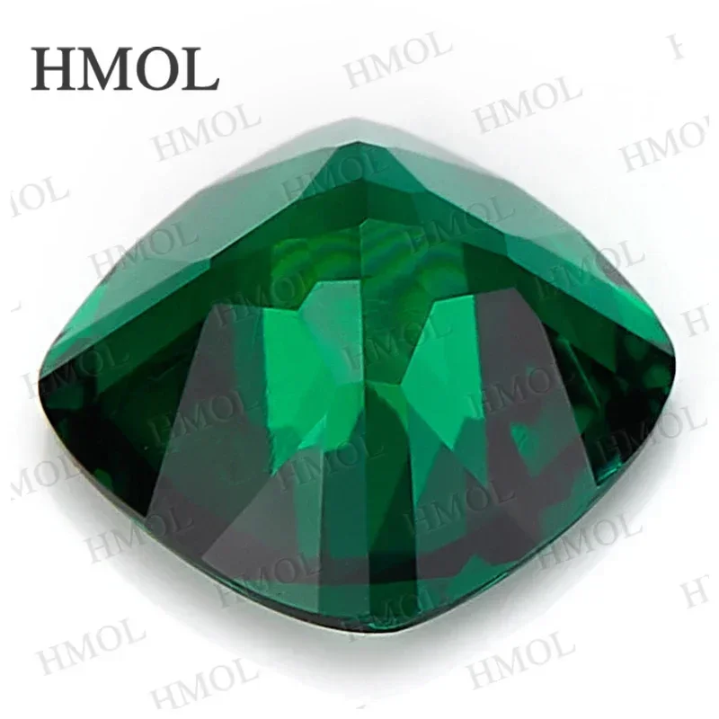 مختبر نمت زامبيا الزمرد مربع وسادة قطع 4x4 مللي متر-11x11 مللي متر AGL للاختيار لأقراط أساور قلادة تصميم صنع المجوهرات