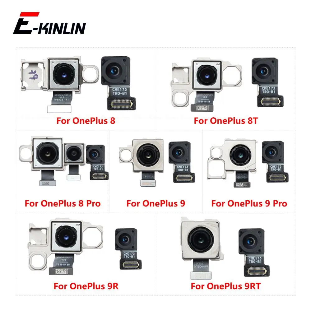 Front & Rear Back Main Selfie Facing Camera Flex Cable Parts For OnePlus 8 8T 9 Pro 9R 9RT Big Small Module Ribbon