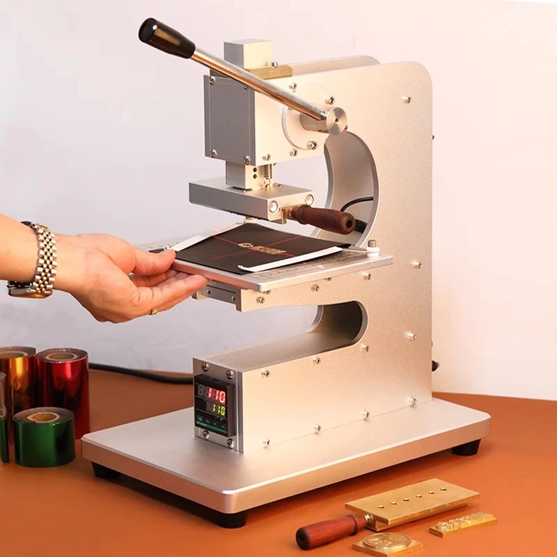 Manual Hot Stamping Machine Electronic Eye DIY Hot Stamping Finished Leather Wallet Phone Case Belt Handmade Leather Goods